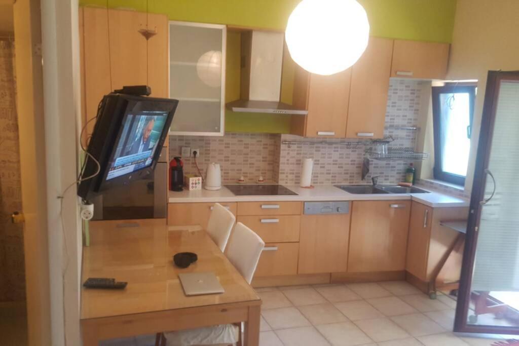 Quite House With Garden And Barbecue Apartment Атина Екстериор снимка